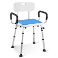 thumbnail image 1 of Naipo Shower Chair with 6 Adjustable Height Removable Back and Arms for Inside Shower Anti Slip, 1 of 10