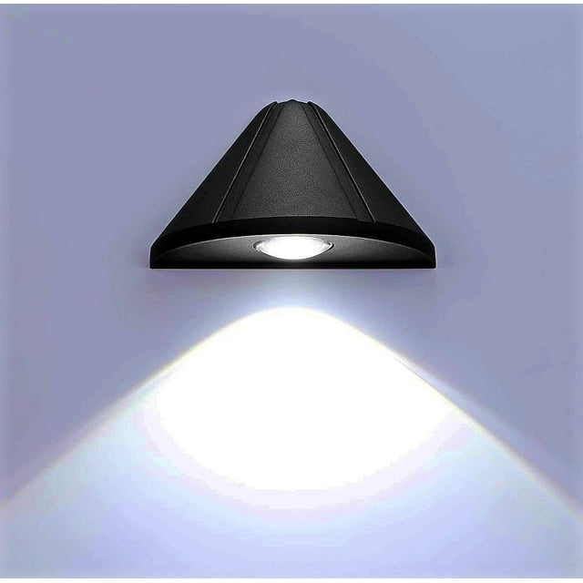 Aplique LED de pared para exterior de 5 W, IP66, resistente al agua, moderno aplique de pared metálico para exterior, luz interior/exterior para patio, jardín, terraza, cerca de la pared, patio, villa