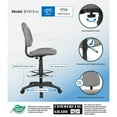 thumbnail image 3 of Boss Office Products Tweed Contoured Rolling Drafting Stool, Gray, 3 of 4