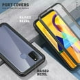 thumbnail image 3 of CLAYCO GALAXY M31 Case MYOS Series Full Body SLIM Cover with Screen Protector (Black), 3 of 7