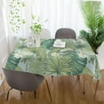 thumbnail image 6 of Tropical Palm Leaves Rectangle Tablecloth, Dust Proof Anti Wrinkle Wipeable Table Cloth Tabletop foration of Dinner Kitchen Wedding Holiday Party 54"x72" Decor Gift, 6 of 7