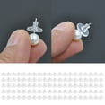 thumbnail image 2 of 100pcs Clear Rubber Earring Stopper Plugs Secure Ear Studs Back Accessories Earrings Closures for Jewelry Enthusiasts, 2 of 8