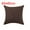 Brown, variant on Unique Bargains 2 Pack Cotton Linen Throw Pillow Covers 18" x 18" Yellow