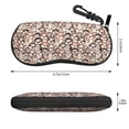 thumbnail image 2 of KLL Brown Sloth Print Eyeglass Case for Men & Women's Classy Travel Eyewear Holder Case Zipper Eyeglasses Case With Hook, 2 of 6