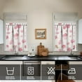 thumbnail image 4 of Kitchen Curtains and Valance Set 36 Inch Tier Pioneer Colorful Floral 3 Pieces Set Dining Room Small Curtain Drapes Cafe Curtains Valance for Home Decor Rod Pocket, 4 of 6