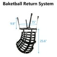 SEGMART Adjustable Goal Basketball Shot Trainer, 360° Ball Return, Portable Training Equipment
