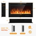 thumbnail image 3 of YYAo Electric Fireplace,Fireplace Electric,36 Inch Electric Fireplace Insert Wall Mounted with Timer, 3 of 7