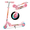 Fire-Pink, variant on TENBOOM Scooter for Kids Ages 3-10 - Kids Kick Scooters with Led Light Up Wheels & 3 Levels Adjustable Handlebar, Lightweight Foldable 2 Wheel Girly Pink Scooter