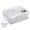 White-L, variant on Portable 2 Layer Meal Container Practical Double Layer Lunch Box for Easy Separation of Meals and Snacks