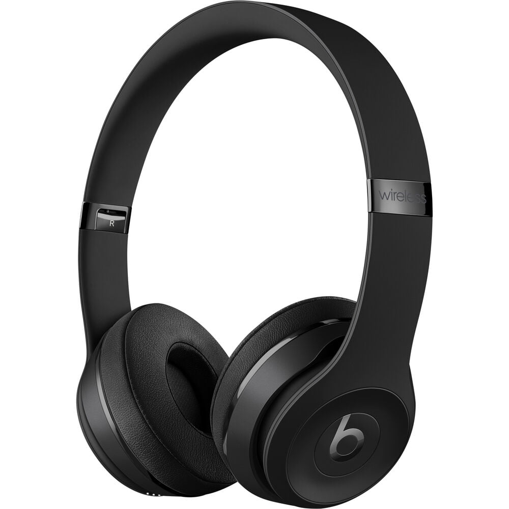 Beats Solo3 Wireless On-Ear Headphones (Matte Black / Icon) Bundle with Accessories