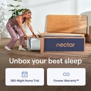 Nectar Premier 13” King Mattress (New Version) - Medium Firm - Contouring Memory Foam - Cooling Upgrade - 2” Pressure Relief Layer - Minimal Motion Transfer - & Forever