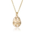 thumbnail image 2 of LEFTHIGH Home Easter Egg Pendant Necklace Enamel Zircon Glamour Copper Gold Chain Spring Jewelry Women Elegant Polished Holiday Gift Party Daily Wear 45cm Home Decor, 2 of 7