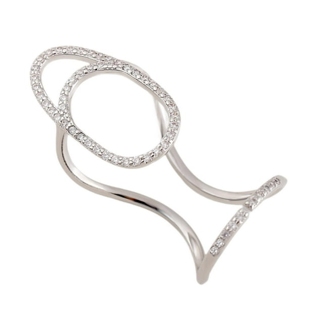 Anillo de uñas con anillo de joya reutilizable anillo de la uña para mujeres que salen con club nocturno Estilo B