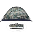 thumbnail image 1 of Tienda de campaña para una sola persona, resistente al viento, para acampar, pescar y escalar, con camuflaje., 1 of 14