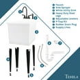 thumbnail image 2 of TEHILA Space Saver 16 Gallon White Utility Sink with Black Faucet & Side-Sprayer, 2 of 9