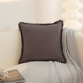 thumbnail image 1 of Nvzi 3 fundas de almohada de algodón lavado de color sólido, funda de almohada simple de color puro, con cualquier cama es brillante 11.8x19.69 pulgadas (gris oscuro), 1 of 5