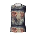 thumbnail image 6 of Picia Elephant in Smoke mens Cotton Tank Undershirts , Moisture-wicking Ribbed Tanks, Lightweight Cotton Tank Undershirts-XX-Large, 6 of 8