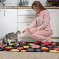 thumbnail image 3 of Pioneer Flower Floral Print Pattern Kitchen Rugs Sets Of 2, Anti Fatigue Non Slip Washable Floor Mats for Kitchen Sink Laundry, 17X30 Inch + 17X47 Inch, 3 of 6
