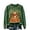 Dark Green-0918, variant on Fall Cat Graphic Women Sweatshirt Autumn Maple Floral Trim Long Sleeve Sweatshirts Vintage Warm Holiday Pullover Sweatshirt
