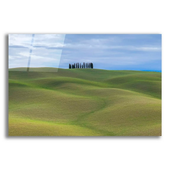 Epic Art 'Val d'Orcia Respite' by IMB, Acrylic Glass Wall Art, 24"x16"
