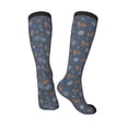 thumbnail image 5 of Lsque Squirrel And Snowflakes Printed Crew Socks Men's Women's LightWeight Thin Casual Calf Socks ,Knee High Socks,Cotton Socks, 5 of 9