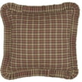 thumbnail image 4 of VHC Brands Crosswoods Plaid Cotton Primitive Bedding Square Euro Sham, Natural Tan, 4 of 5