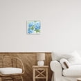 thumbnail image 2 of Stupell Industries Blue Hydrangea Blossoms Botanical & Floral Painting White Framed Art Print Wall Art, 12 x 12, 2 of 8