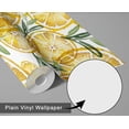 thumbnail image 6 of S4Sassy Citrus Fruit Wallpaper - Yellow Wall Covering, 25" X 120" Self-Adhesive Vinyl Walls Paper, Decorative Wallwrap, Easy Diy Walls Covering For Bedroom, Living Room, Living Space, 6 of 8