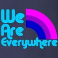 thumbnail image 3 of CafePress - We Are Everywhere Bi Pride Long Sleeve Dark T Shir - Long Sleeve Dark T-Shirt, 3 of 4