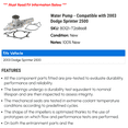 thumbnail image 2 of Water Pump - Compatible with 2003 Dodge Sprinter 2500, 2 of 2
