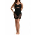 thumbnail image 2 of INSPIRE CHIC Women's Mesh High Waist Tummy Control Thigh Slimmers Slip Shorts for Under Dresses Shapewear M Black, 2 of 5
