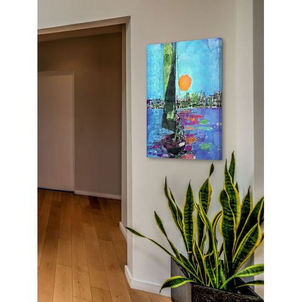 "Blue Sky" Painting Print on Wrapped Canvas