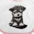 thumbnail image 4 of Inktastic Schnauzer Pup Boys or Girls Baby Bib, 4 of 4