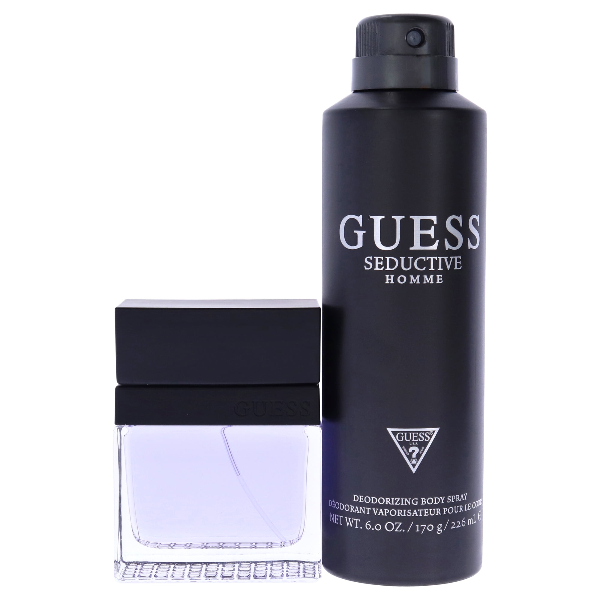 Guess Seductive Homme by Guess for Men 2 Pc Gift Set 1.7oz EDT Spray 6oz Deodorizing Body Spray Walmart