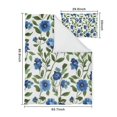 thumbnail image 5 of Blue Pioneer Flower Duvet Cover and Pillowcase Set for Single Bedding, Bedroom Accessories for Kids Teens, 5 of 5