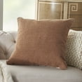 thumbnail image 4 of Nourison Natural Leather Hide Clay Decorative Throw Pillow , 20" x 20", 4 of 4