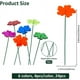 thumbnail image 2 of 24 estacas decorativas para jardín, 6 colores, de 5 cm de ancho y 25 cm de alto, ideales para decorar jardines, plantas, flores, adornos para exteriores, césped, patios y caminos., 2 of 6