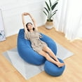 thumbnail image 3 of Bean Bag Chair Cover Durable Comfortable Chair Bean Bag Sofas For Living Room Family Room Dorm Bedroom Colorful Four Size (No Filler,Cover only), 3 of 8