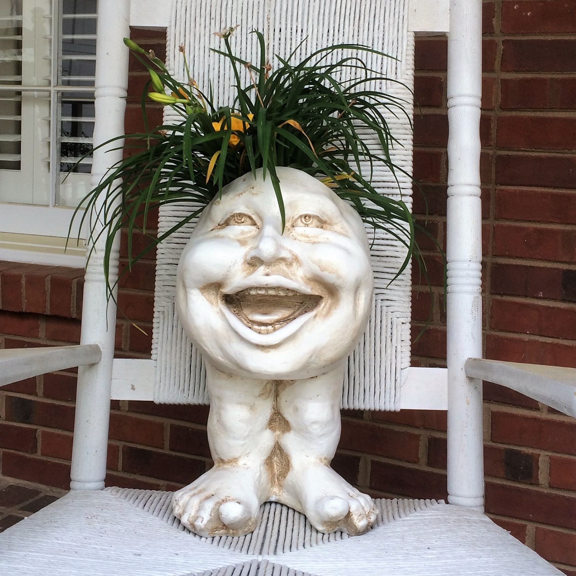 Homestyles Antique White Aunt Minnie the Muggly Face Humorous