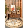 thumbnail image 3 of Furnish My Place Texas Star Rug - 5 ft. x 8 ft., Grey Rustic, Novelty Lone Star Rug with Border, Jute Backing, 3 of 12