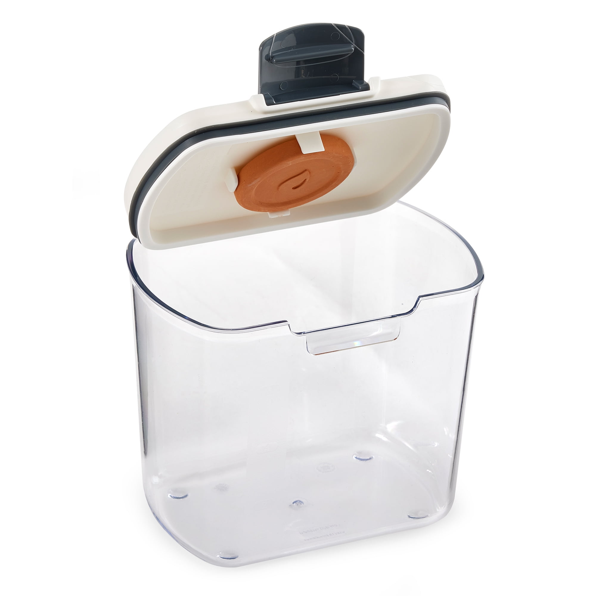 PrepWorks PKS-120 Plastic 2.5-Quart ProKeeper Grain Storage Container with  Hinged Lid, 1 Piece, Clear
