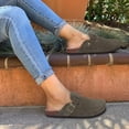 thumbnail image 2 of Comwarm Suede Clogs for Women Footbed Sandals Potato Shoes with Arch Support, 2 of 6