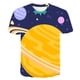 thumbnail image 1 of Universe Planet Space Galaxy 3D T-shirt Men Women Children T shirt 3D Print Star Sky Cool Tees Boy Girl Fashion Streetwear Tops4T Gong Bohan LED, 1 of 2