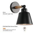 thumbnail image 4 of Black Vintage Wall Sconces Rustic Wall Light fixtures Aisle Lights Corridor Lamp Bedside Reading Light for Bedroom Living Room Mirror Hallway Kitchen (1-Light), 4 of 11