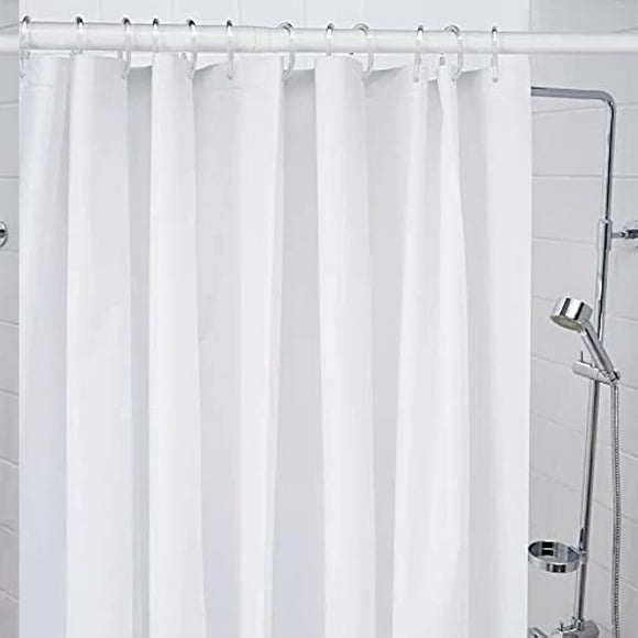 PureWhite Elegance Shower Curtain 71x79 - Luxurious Bathroom Decor