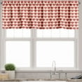 thumbnail image 3 of Ambesonne Valentine Valance & Curtain, Vibrant Red Hearts, 55"x30", Ivory Dark Coral, 3 of 6