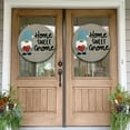 thumbnail image 5 of Seasonal Gnome Sweet Gnome Door Hanger Wooden Welcome Door Sign with Buffalo Plaid Bow Interchangeable Home Sign Rustic Farmhouse Welcome Sign Home Decor Ideas 12 Inches, 5 of 6