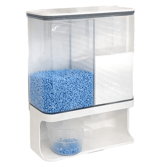 Distributeur de Détergent à Lessive Mural - Rangement Polyvalent pour Boosters de Parfum de Lessive avec Tasses Incluses
