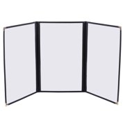 WeChef 30 pack 8.5x11 Restaurant Menu Book Covers Trifold 3 Page 6 View for Cafe Hotel Bar Black