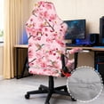 thumbnail image 4 of Yuyamidu Pink Cherry Blossoms Computer Chair Cover Scratch Proof Gaming Chair Cover Stretchable Elastic Gaming Chair Slipcover Universal Fit Slipcover for Office Computer Chairs, 4 of 7